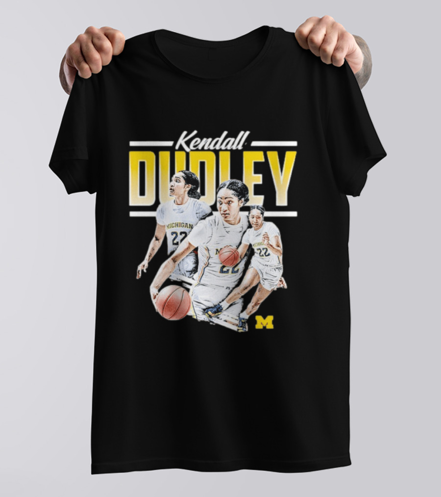 Kendall Dudley Michigan Wolverines Women's Basketball NCAA Player 22 T-Shirt