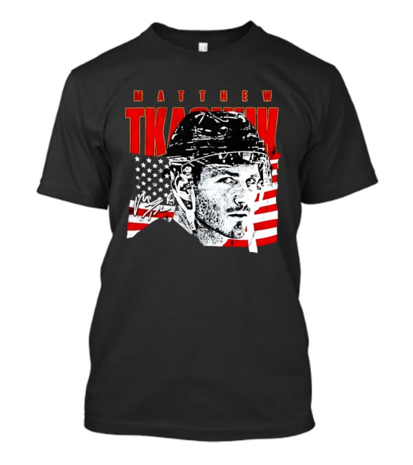 Matthew Tkachuk Usa Hockey Florida Stars And Stripes T-Shirt