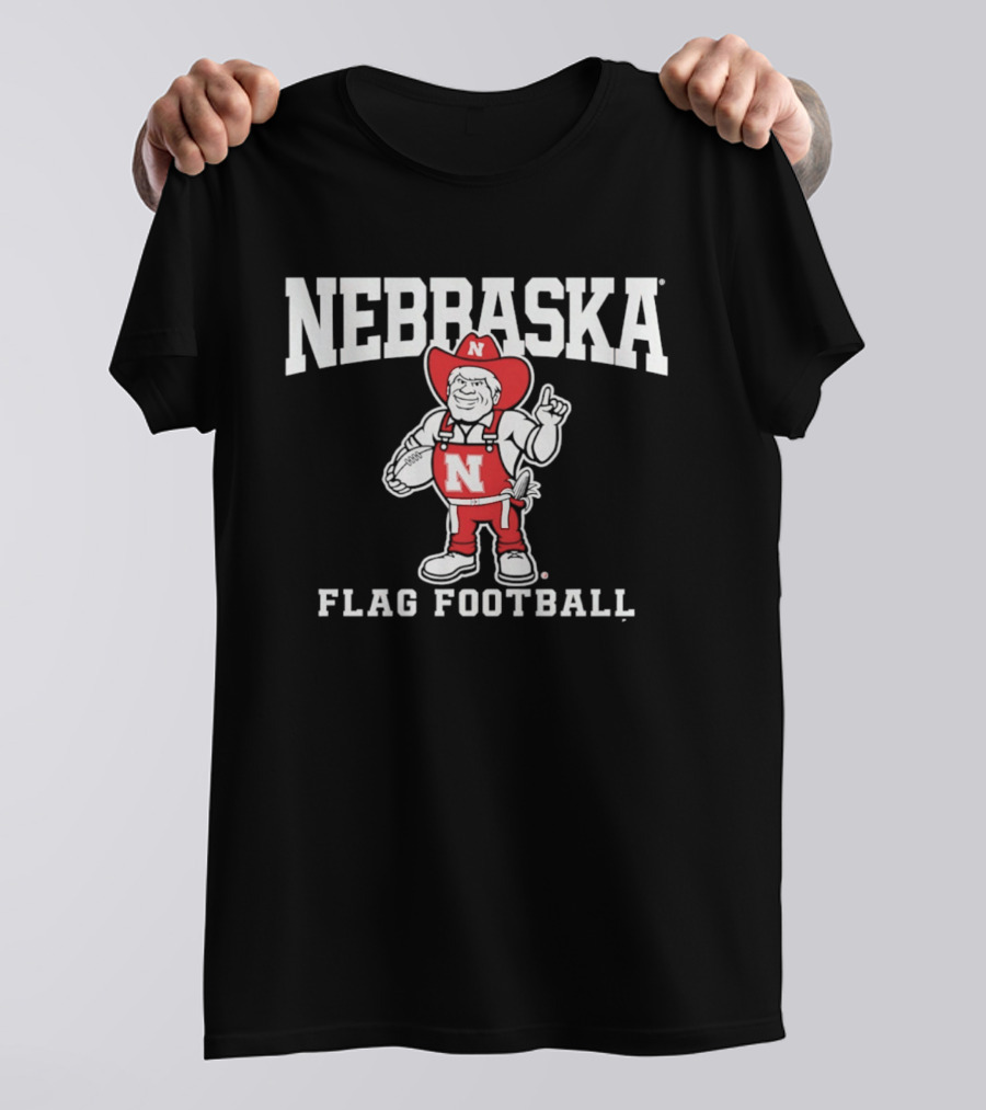Nebraska Cornhuskers Flag Football T-Shirt