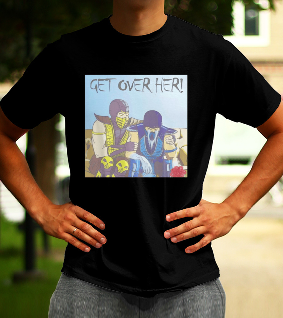 Get Over Her Scorpion Sub Zero Mortal Kombat Meme T-Shirt