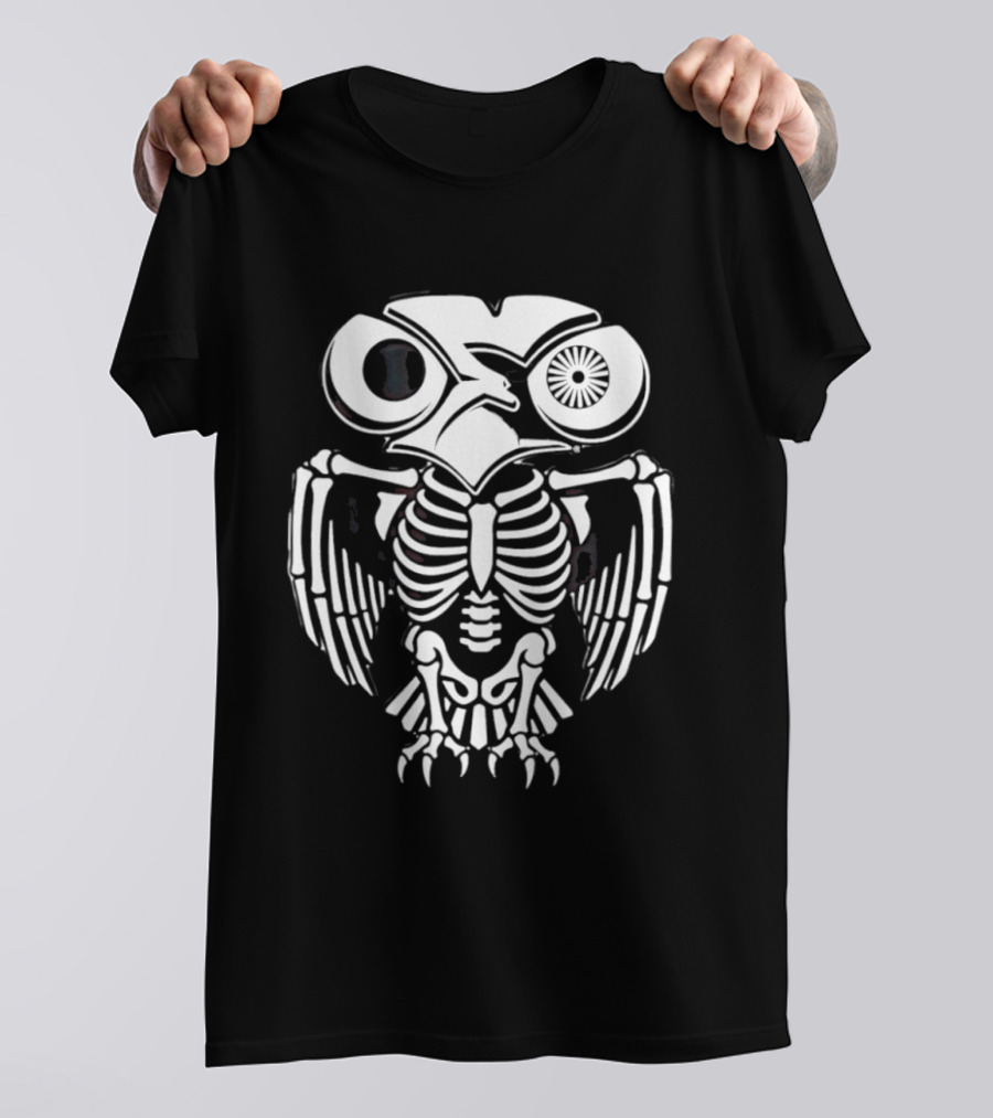 One Eyed Owl Skeleton Band T-Shirt