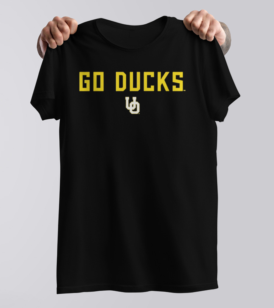 Oregon Ducks Go Ducks Team 2026 OU Yellow T-Shirt