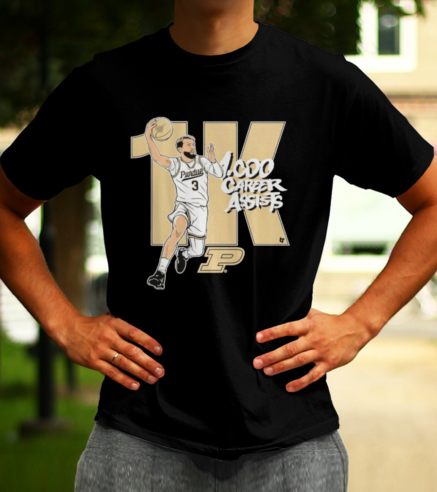Purdue Basketball 1K Career Assists Braden Smith T-Shirt