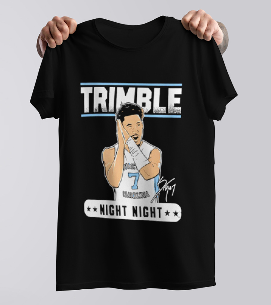 Seth Trimble North Carolina Tar Heels Basketball Tribute Night Night T-Shirt