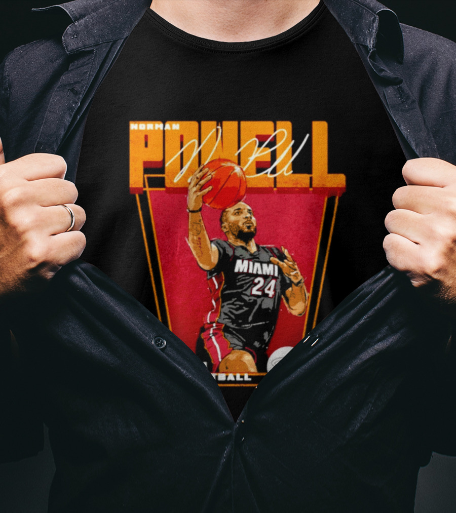Norman Powell Miami Basketball 24 T-Shirt