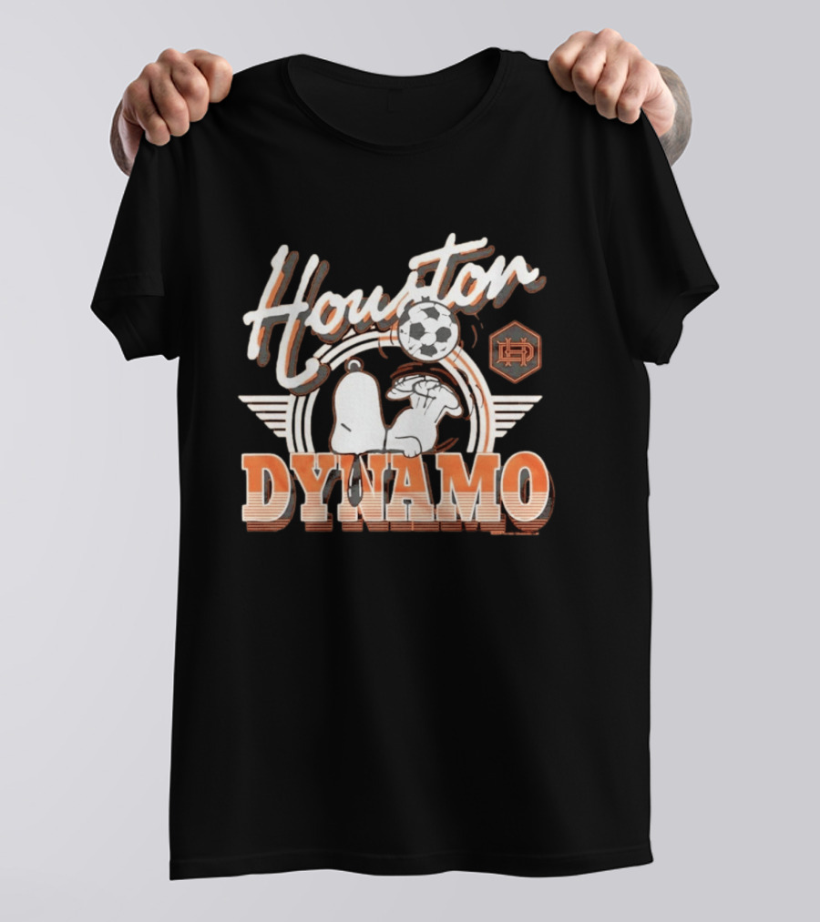 Houston Dynamo Snoopy Soccer Collaboration T-Shirt