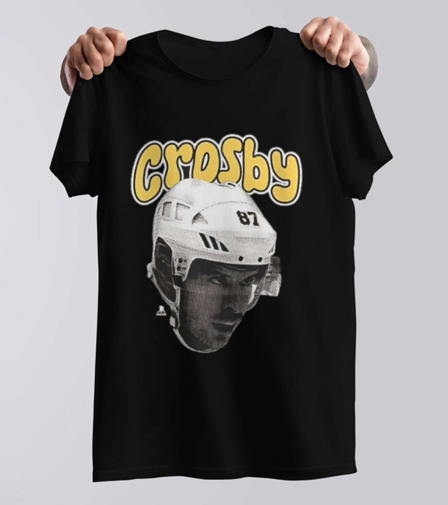 Sidney Crosby Pittsburgh Penguins Hockey 87 Big Face T-Shirt