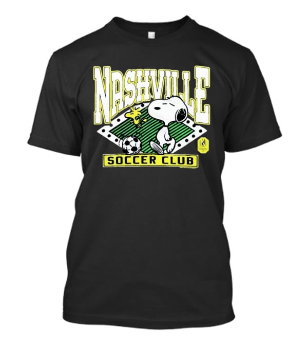 Nashville Soccer Club Snoopy Woodstock Peanuts Collaboration T-Shirt