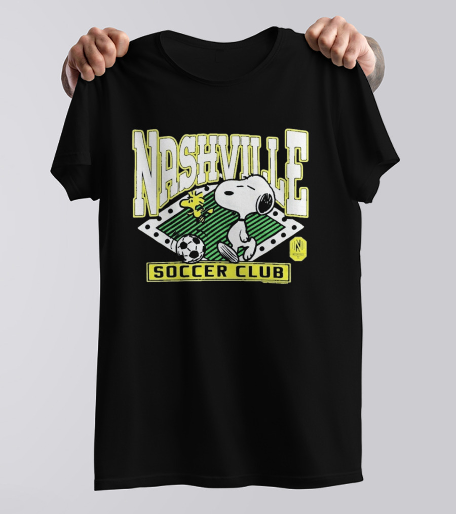 Nashville Soccer Club Snoopy Woodstock Peanuts Collaboration T-Shirt