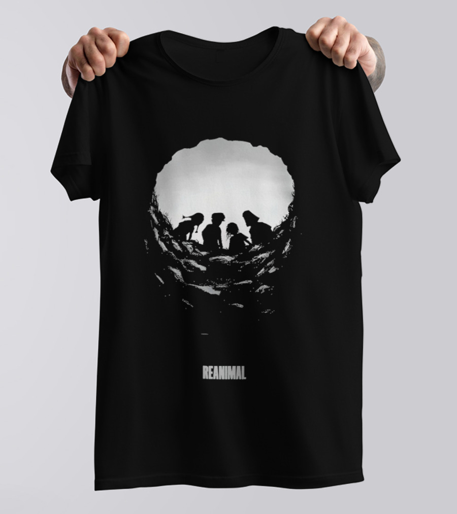 Reanimal Cave Silhouette Family Exploration T-Shirt