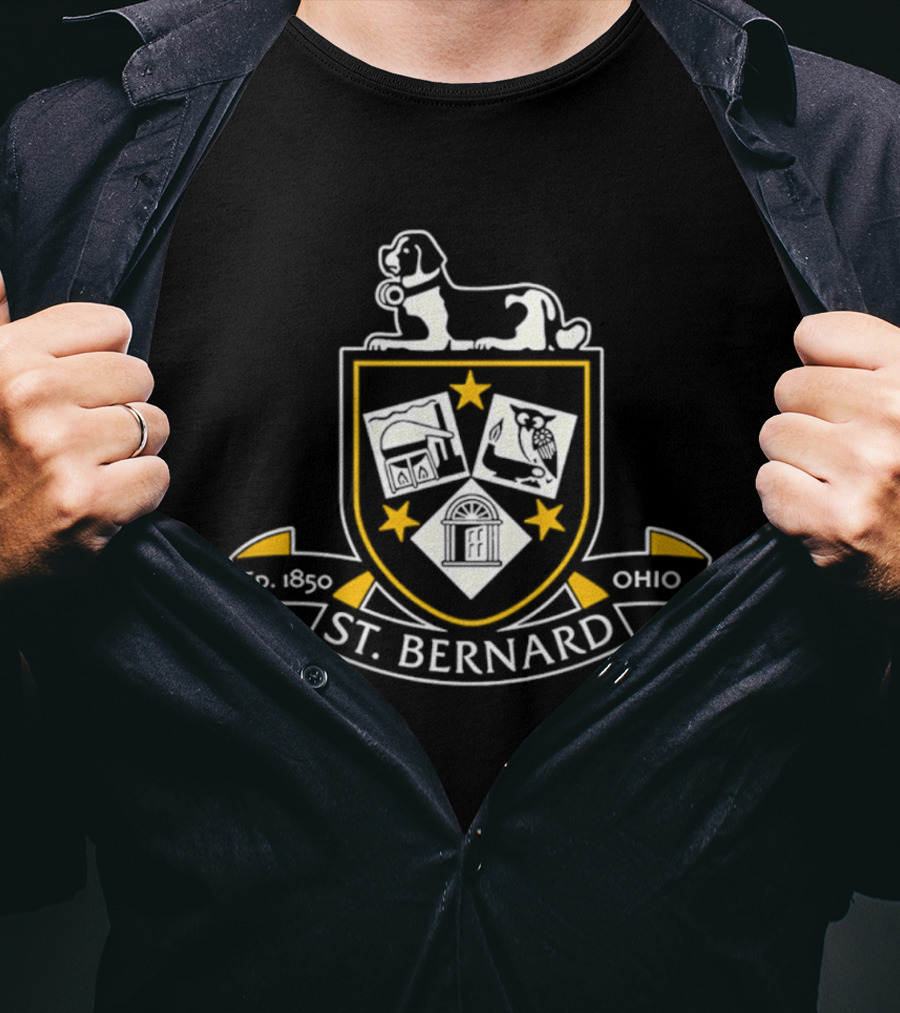 St Bernard Ohio Fd 1890 Crest Recreation Department T-Shirt