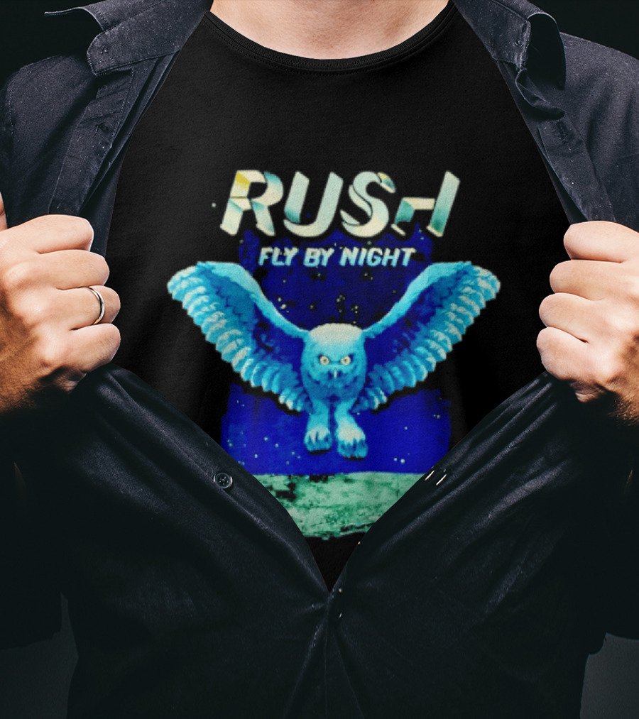 Rush Fly By Night Album Owl T-Shirt
