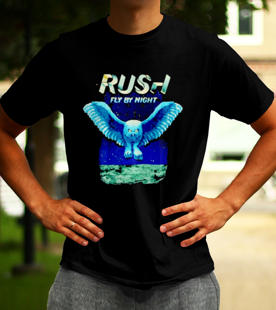 Rush Fly By Night Album Owl T-Shirt
