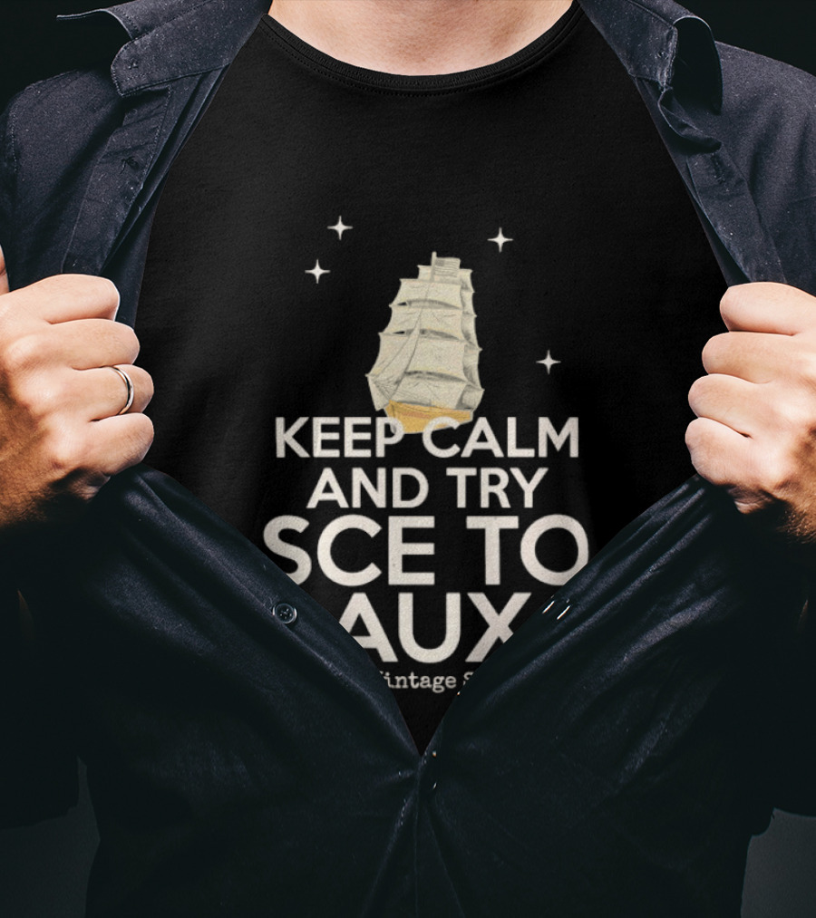 Keep Calm And Try Sce To Aux The Vintage Space T-Shirt