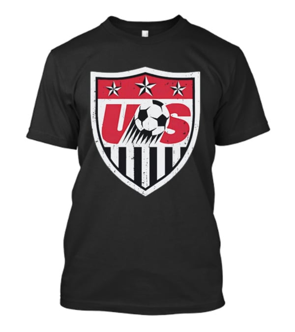 U.S. Soccer Stars And Stripes Emblem With Soccer Ball T-Shirt