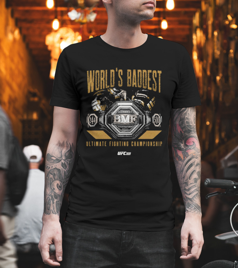 UFC BMF World's Baddest Ultimate Fighting Championship 244 500 T-Shirt