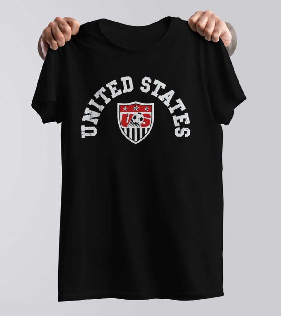 United States Soccer Crest US Stars And Stripes T-Shirt