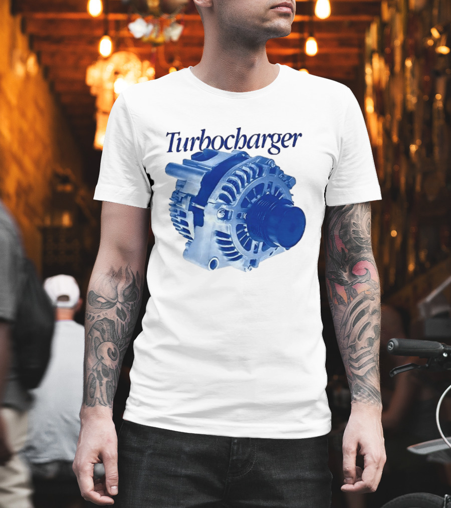 Turbocharger Alternator Blue Highlight T-Shirt