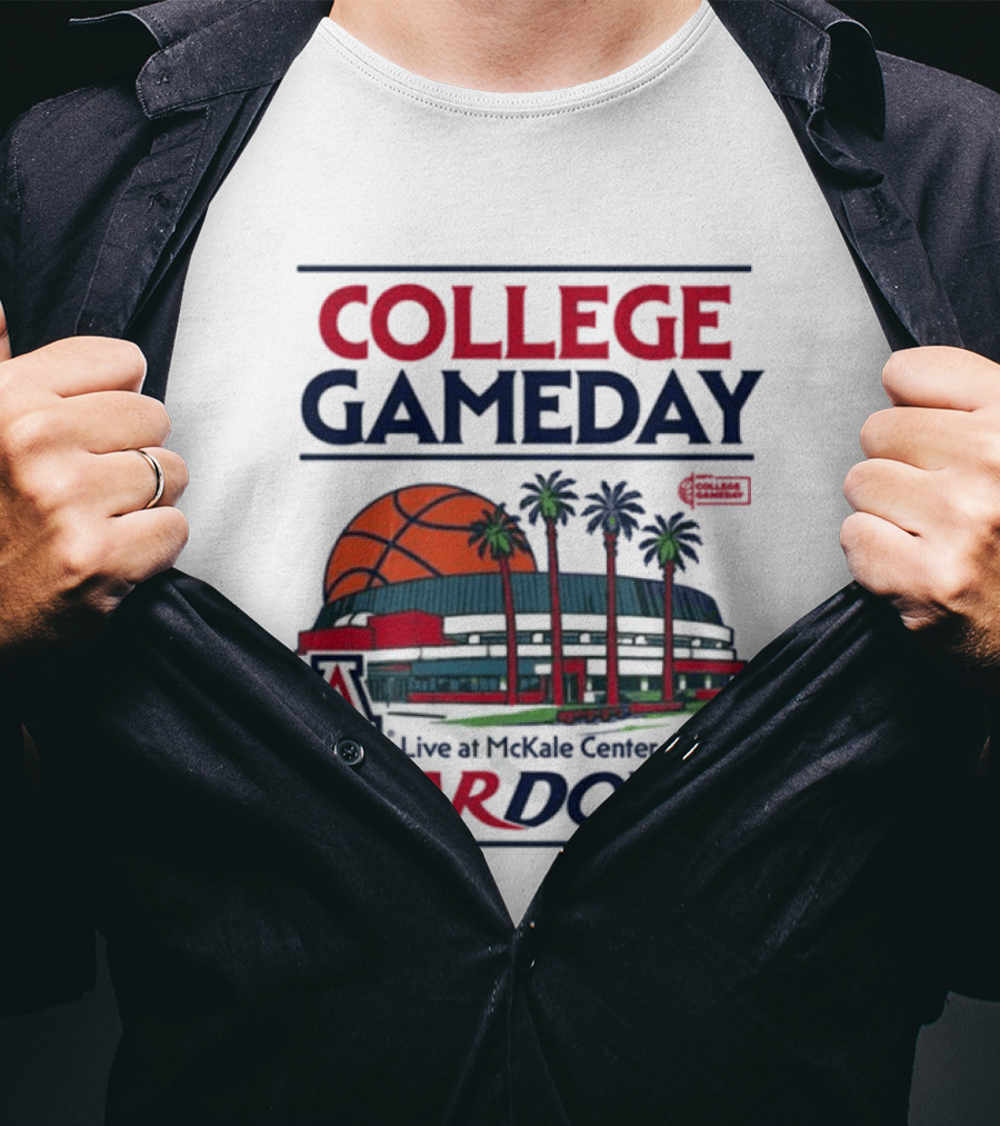 Arizona Wildcats College Gameday Live At McKale Center Bear Down T-Shirt