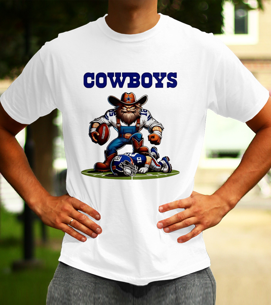 Cowboys Vs Giants Rivalry Iconic Clash Dallas Football Victory T-Shirt