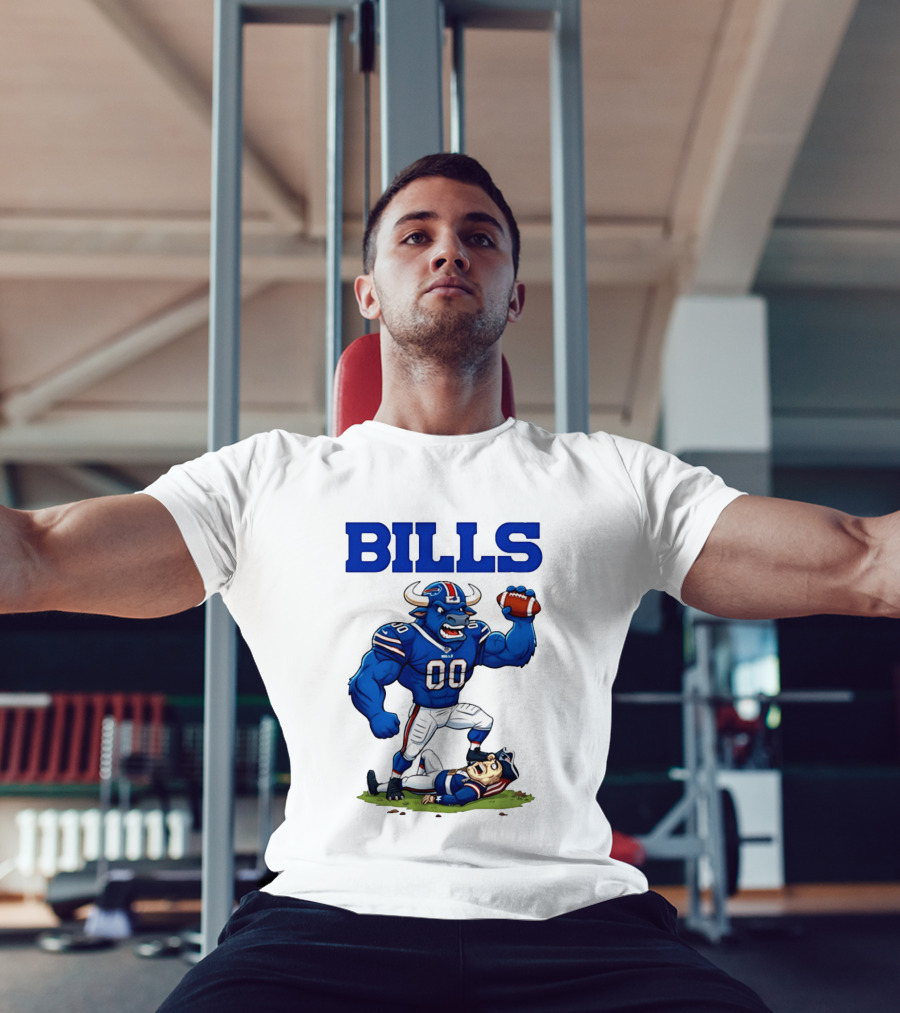 Buffalo Bills Vs New England Patriots Rivalry Comic Character Victory T-Shirt