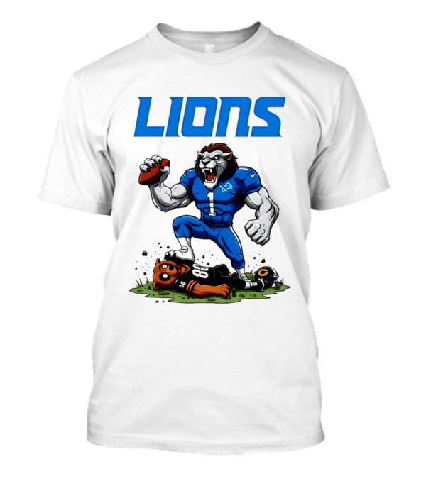 Detroit Lions Beat Bears NFL Rivalries Showdown T-Shirt