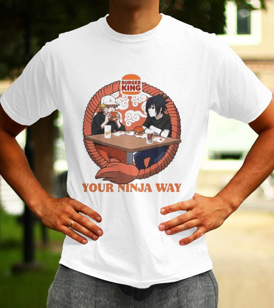 Burger King Naruto Sasuke Dining Your Ninja Way T-Shirt