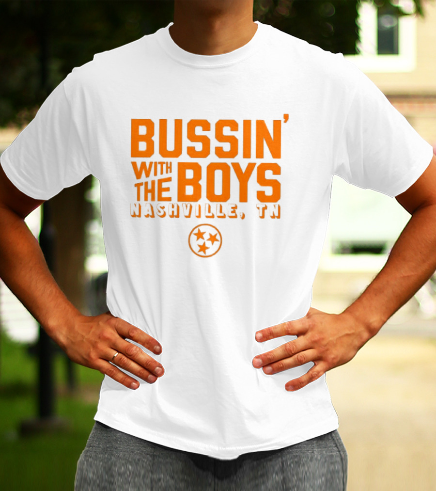 Bussin With The Boys Nashville TN Star Circle T-Shirt