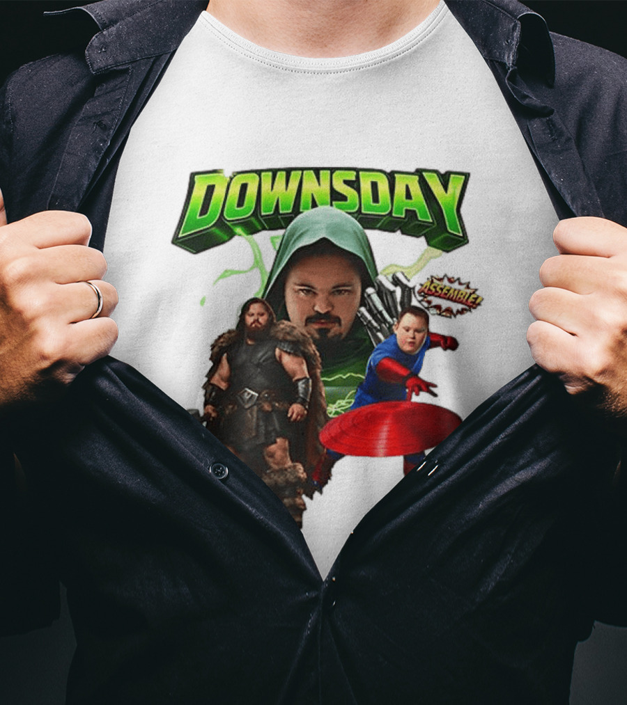 Donwsday Assemble Domesday X Down Syndrome Superhero T-Shirt