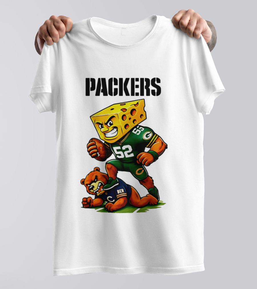 Packers Vs Bears Cheesehead Dominance Rivalry Showdown T-Shirt