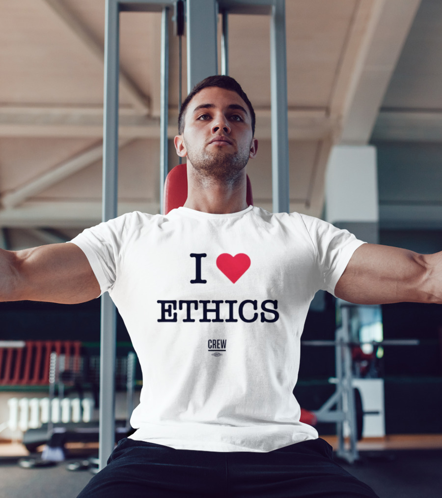 I Love Ethics Heart Crew T-Shirt