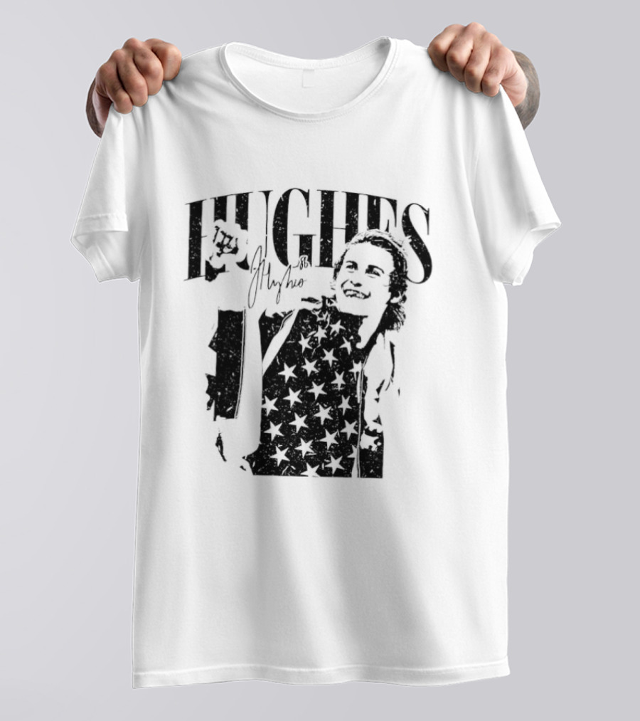 Hughes Jack Team USA Olympic Gold Medal Hockey 2026 Stars T-Shirt