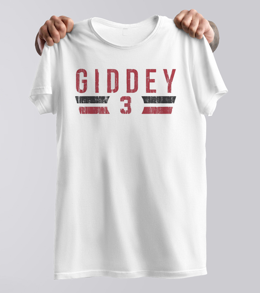Giddey 3 Chicago Bulls Font Number And Name T-Shirt