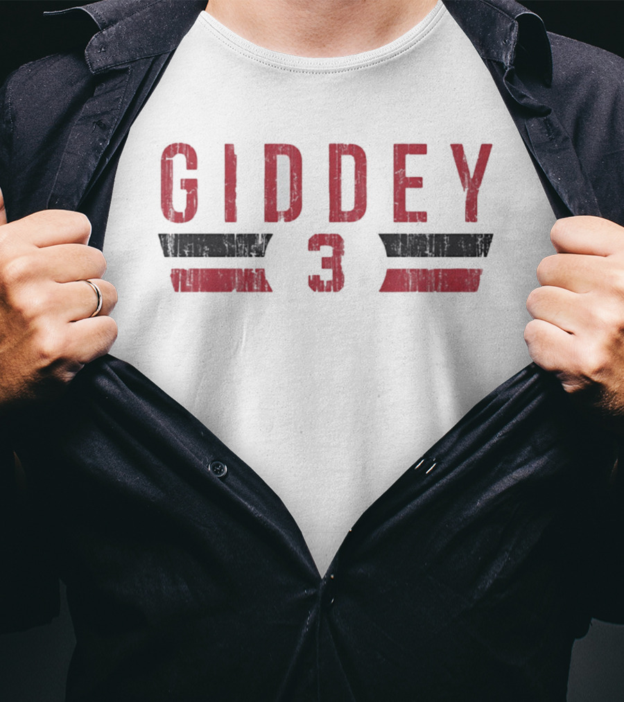 Giddey 3 Chicago Bulls Font Number And Name T-Shirt