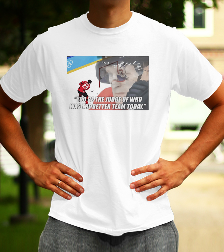 Nathan MacKinnon 29 You Be The Judge Of Who Was The Better Team Today T-Shirt