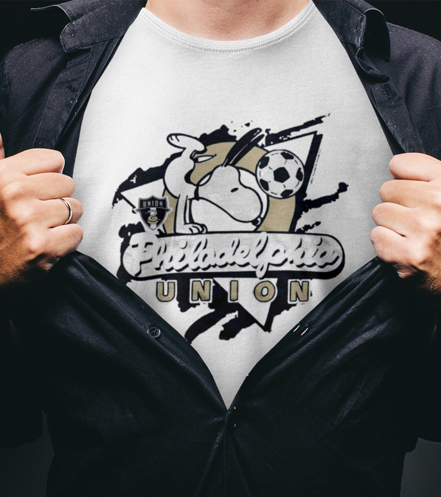 Snoopy Philadelphia Union Soccer Collaboration T-Shirt