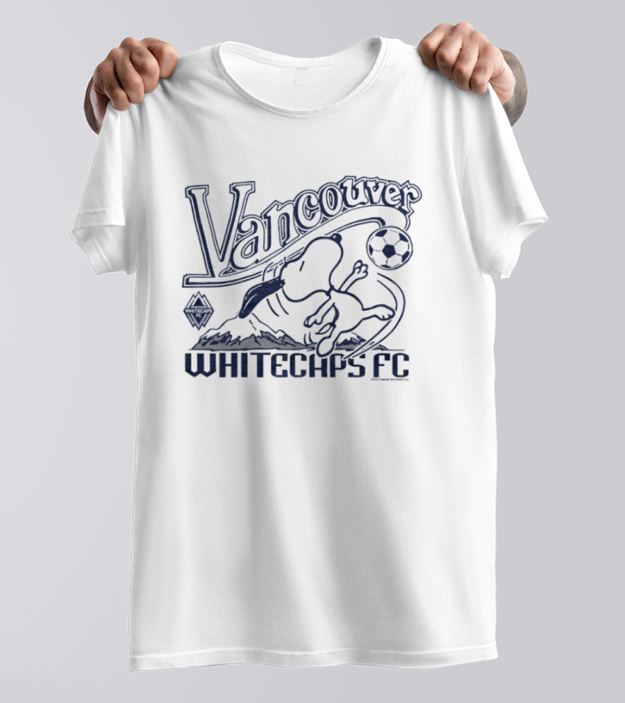 Vancouver Whitecaps FC Peanuts Snoopy Soccer Collaboration T-Shirt