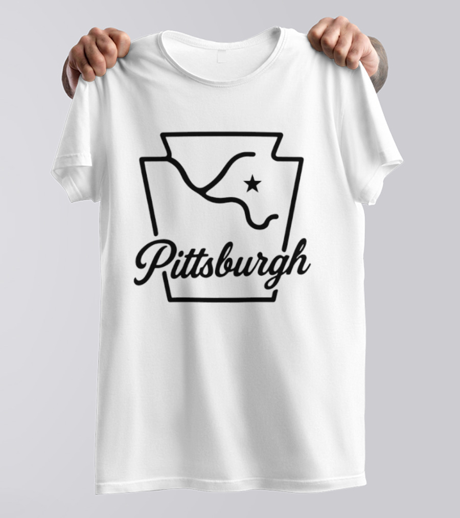 Pittsburgh Keystone Rivers Icon With Star T-Shirt