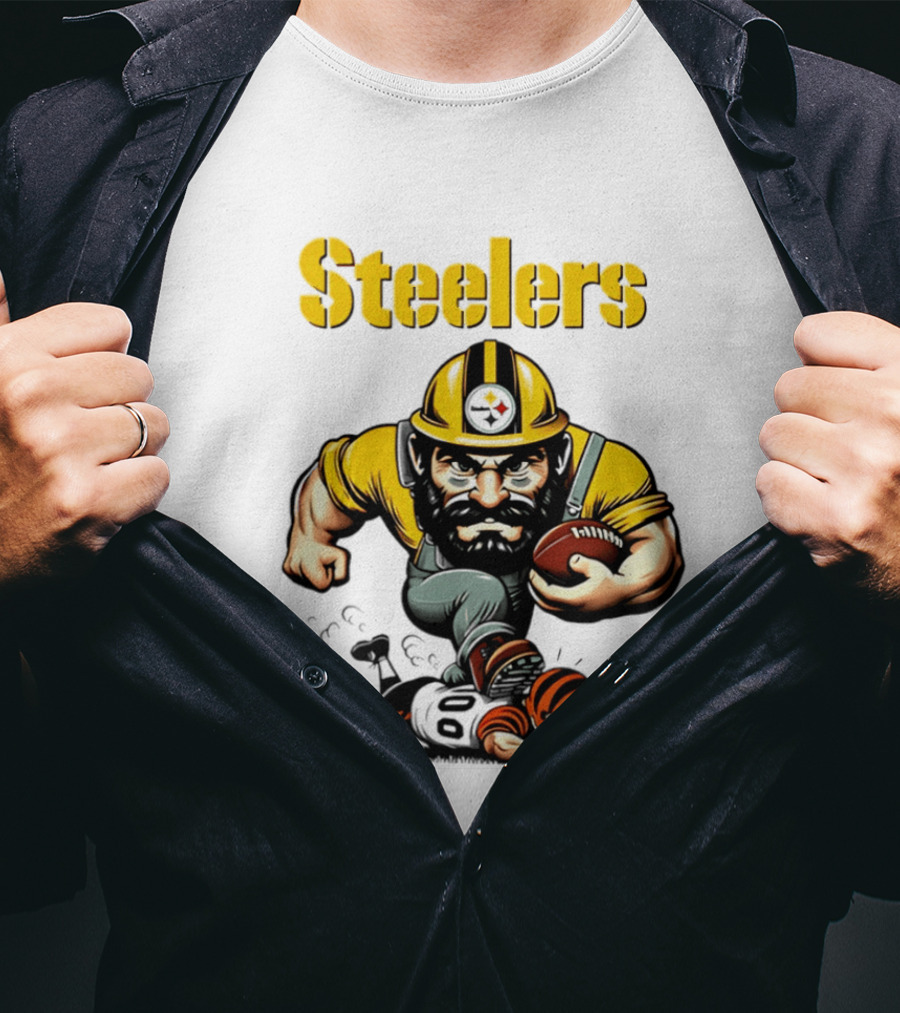 Steelers Dominate Bengals Rivalry Tough Football Showdown T-Shirt