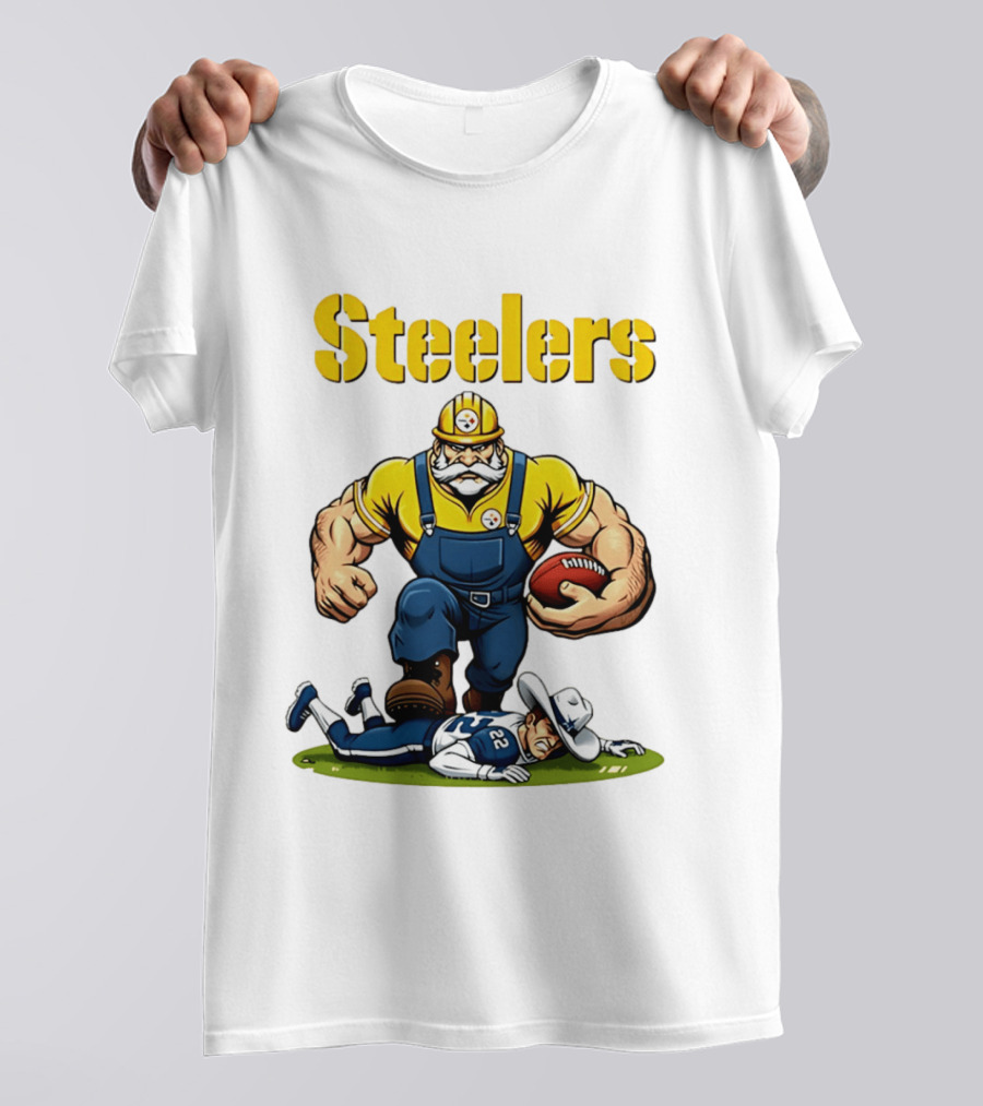 Pittsburgh Steelers Vs Dallas Cowboys Rivalries Football Cartoon T-Shirt