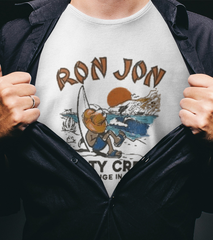 Salty Crew Ron Jon Find Refuge In The Sea Relaxation Scene T-Shirt