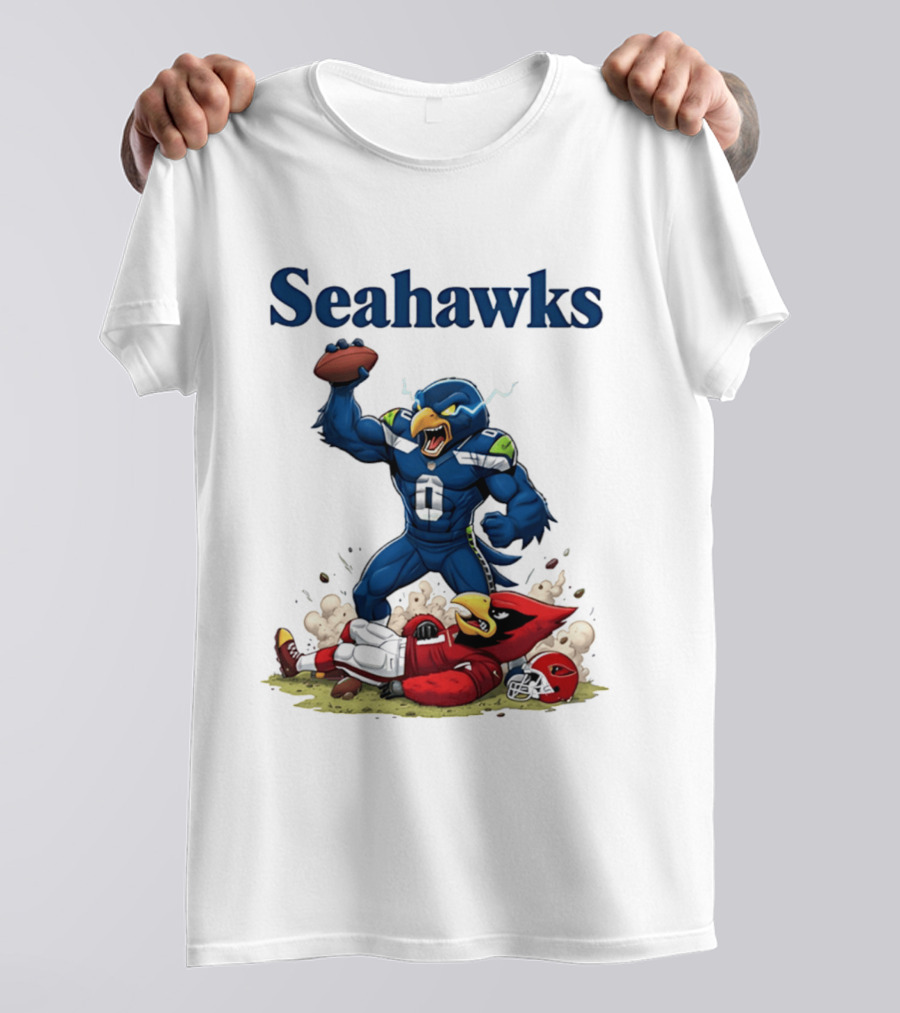 Seattle Seahawks Vs Arizona Cardinals Rivalry Victory Celebration T-Shirt