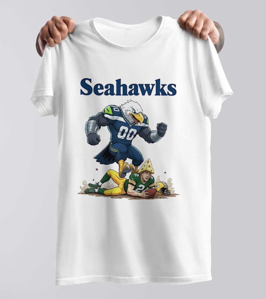 Seattle Seahawks Vs Green Bay Packers Rivalry Showdown T-Shirt