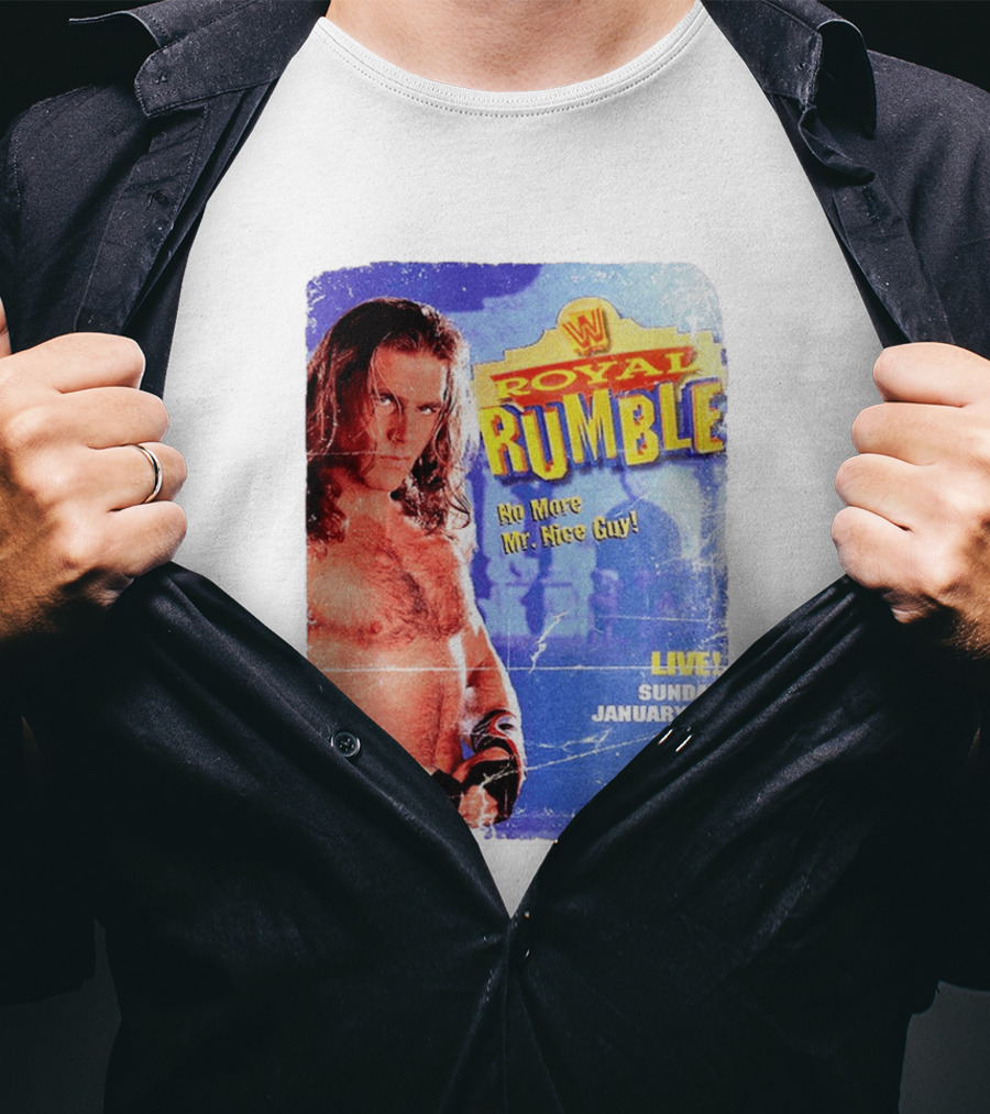 WWF Royal Rumble 1996 No More Mr. Nice Guy Live Sunday January 19 T-Shirt
