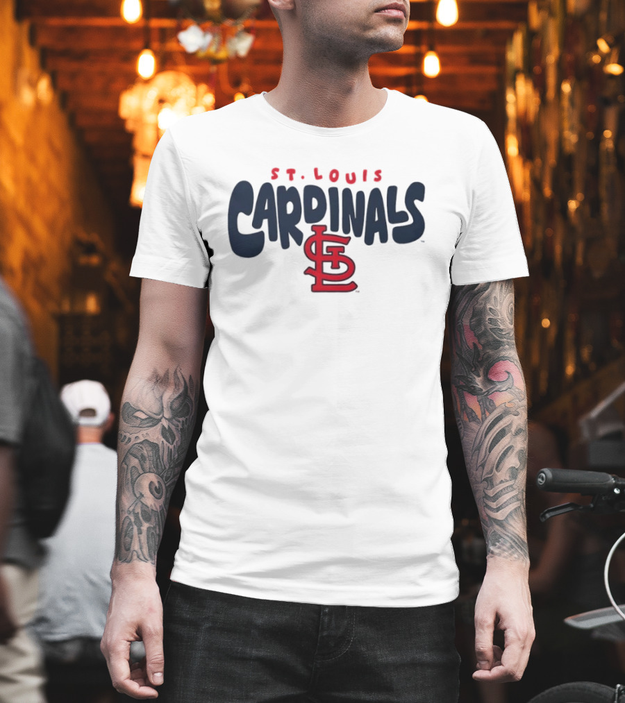 St Louis Cardinals Bubble Crew Neck STL T-Shirt