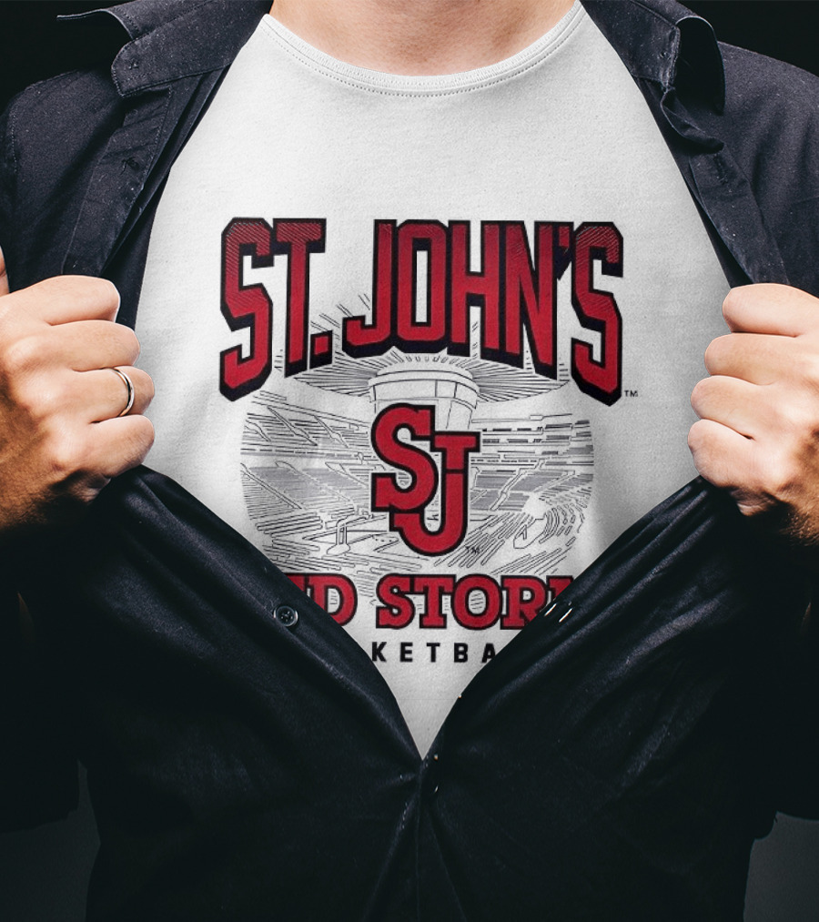 St. John's Red Storm SJ Basketball 2026 Arena T-Shirt
