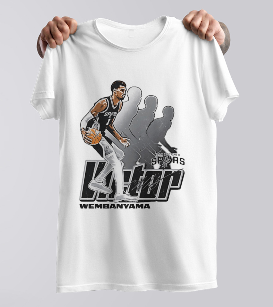 Victor Wembanyama San Antonio Spurs Basketball Action Spurs T-Shirt