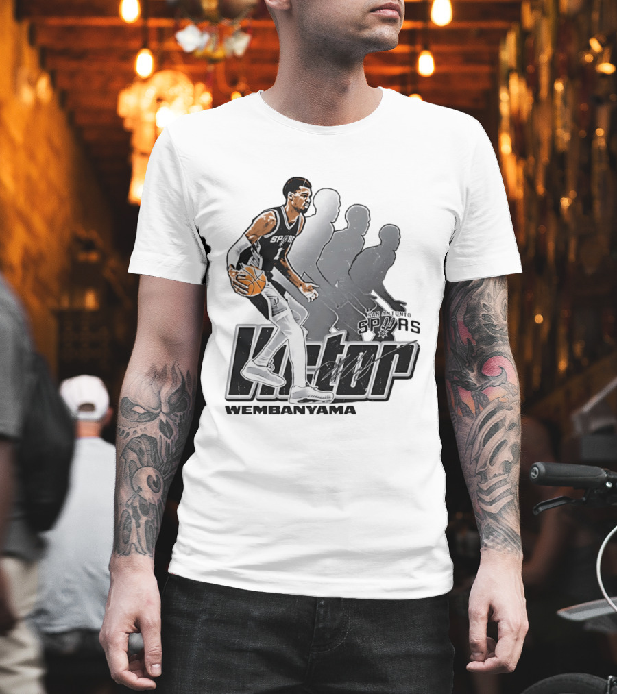 Victor Wembanyama San Antonio Spurs Basketball Action Spurs T-Shirt