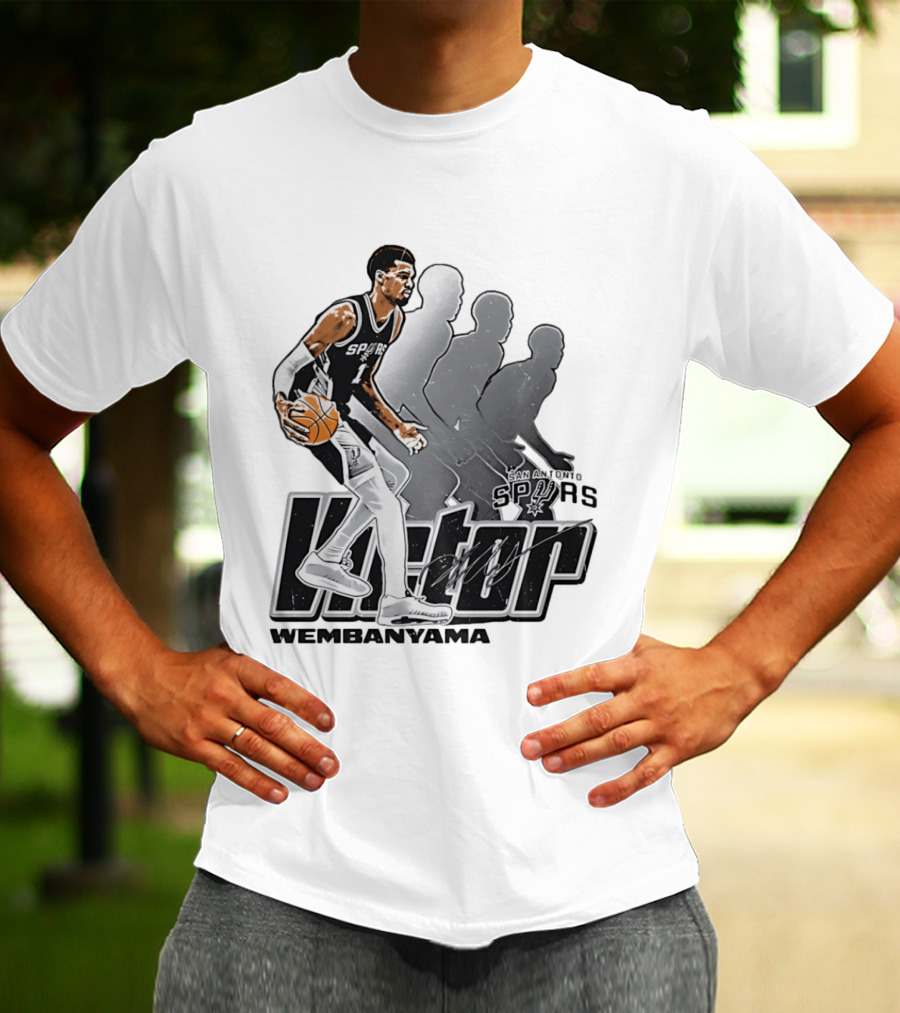 Victor Wembanyama San Antonio Spurs Basketball Action Spurs T-Shirt