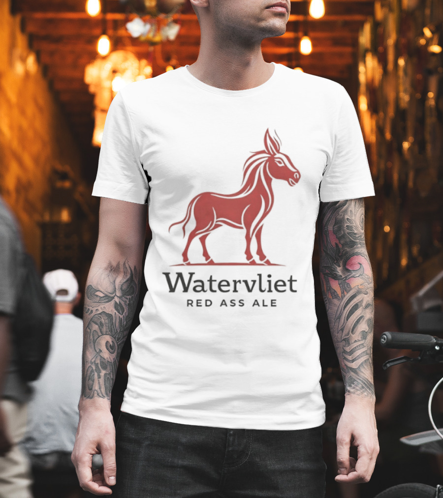 Watervliet Red Ass Ale Donkey T-Shirt